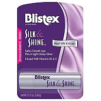 Blistex Silk & Shine Lip Balm, 0.13 Ounce Tube, Pack of 12 - Vitamin B5 & E, Bulk Lip Balm, Super Smooth Lip Moisturizer, Sheer Gloss for Finished Appearance