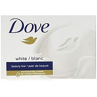 Dove Beauty Bar More Moisturizing than Bar Soap White Effectively Washes Away Bacteria, Nourishes Your Skin 3.75 oz 8 Bars