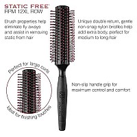 Cricket RPM 12XL Round Hair Brush - Black, Static Free Styling