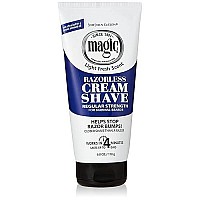 Magic Razorless Cream Shave Regular Strength Light Fresh Scent 6oz Tube