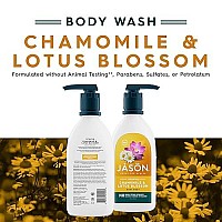 JASON Natural Body Wash & Shower Gel, Relaxing Chamomile & Lotus Blossom, 30 Oz