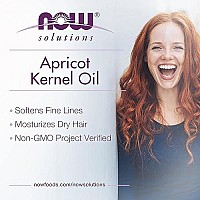 Now Solutions, Apricot Kernel Oil, Hair Moisturizer, Rejuventaing Skin Oil, Softens Fine Lines, 16-Ounce