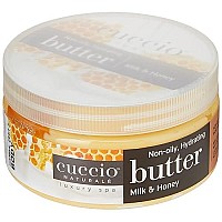 Cuccio Naturale Butter Blends - Ultra-Moisturizing, Renewing, Smoothing Scented Body Cream - Deep Hydration For Dry Skin Repair - Made With Natural Ingredients - Milk & Honey - 8 Oz