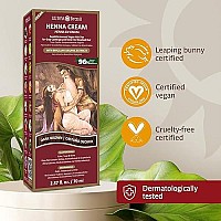 Surya Brasil - Henna Cream Hair Color Treatment, Semi Permanent Hair Color for Gray Coverage, Natural Henna Hair Color, Deep Conditioning Hair Dye, Dark Brown, 2.37 oz / 70 ml