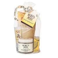 Burt's Bees Graduation Gifts, Teacher Appreciation Gift Ideas, 3 Hand Care Products, Hand Repair Set - Almond and Milk Cream, Lemon Butter Cuticle Cream & Shea Butter Cream, with gloves