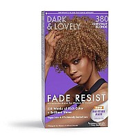 SoftSheen-Carson Dark and Lovely Fade Resist Rich Conditioning Hair Color, Permanent Hair Color, Up To 100 percent Gray Coverage, Brilliant Shine with Argan Oil and Vitamin E, Chestnut Blonde