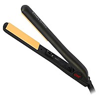 Chi Original Ceramic Hair Straightening Flat Iron | 1 Plates | Black | Professional Salon Model Hair Straightener | Includes Heat Protection Pad