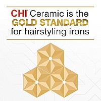 Chi Original Ceramic Hair Straightening Flat Iron | 1 Plates | Black | Professional Salon Model Hair Straightener | Includes Heat Protection Pad