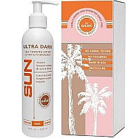 Sun Laboratories Ultra Dark Self-Tanning Lotion for Body and Face - Sunless Tan Golden Glow - Dark - 8 fl oz Bottle