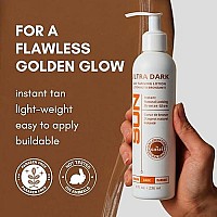 Sun Laboratories Ultra Dark Self-Tanning Lotion for Body and Face - Sunless Tan Golden Glow - Dark - 8 fl oz Bottle