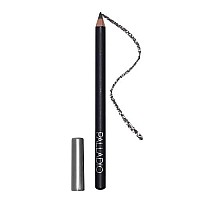 Palladio Wooden Eyeliner Pencil, Thin Pencil Shape, Easy Application, Firm Yet Smooth Formula, Perfectly Outlined Eyes, Contour And Line, Long Lasting, Rich Pigment, Charcoal