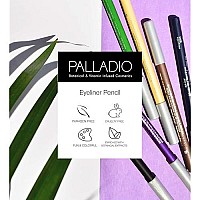 Palladio Wooden Eyeliner Pencil, Thin Pencil Shape, Easy Application, Firm yet Smooth Formula, Perfectly Outlined Eyes, Contour and Line, Long Lasting, Rich Pigment, Dark Green