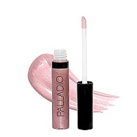 Palladio Lip Gloss, Pink Candy, Non-Sticky Lip Gloss, Contains Vitamin E And Aloe, Offers Intense Color And Moisturization, Minimizes Lip Wrinkles, Softens Lips With Beautiful Shiny Finish