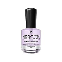 duri Miracote Quick Dry Through Top Coat for Miracle Gloss Finish, None Yellowing, Low Viscosity, Protects Polish from Chipping, Super Glossy, Long Lasting Cosmetics