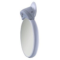 Zadro Dual-Sided 10X/5X Magnification LED Lighted Compact Travel Lightweight Portable Spot Makeup Mirror, Gray/White, FC30L