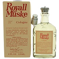 Royall Muske By Royall Fragrances For Men. Aftershave Lotion Cologne Spray 4 Ounces