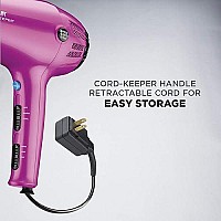 Conair 1875 Watt Cord-Keeper Hair Dryer; Pink