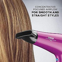 Conair 1875 Watt Cord-Keeper Hair Dryer; Pink