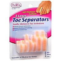 PediFix 3 Layer Toe Separators 6/box