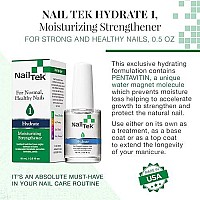 Nail Tek Hydrate 1, Moisturizing Strengthener for Strong, Healthy Nails, Nourish, Protect Nails from Chips, Splits, Peeling, and Breakage, 0.5 oz, 1-Pack