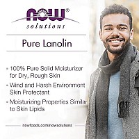 NOW Solutions, Pure Lanolin, Wind and Harsh Environment Skin Protectant, Thick Jelly, For Rough Dry Skin, 7-Ounce