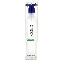 BenettonCold for Men Eau de Toilette Spray, 3.3 Ounce