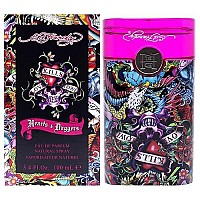 Christian Audigier Hardy Hearts & Daggers Eau De Parfum Spray For Women 3.4 Ounce