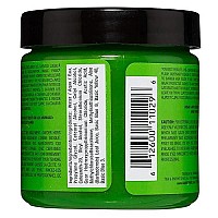 MANIC PANIC Electric Lizard Green Hair Dye - Classic High Voltage - Semi Permanent Bright Neon Green Hair Dye With Lime Green Hues - Glows in Blacklight - Vegan, PPD And Ammonia Free (4oz)