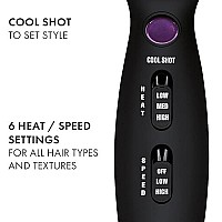 HOT TOOLS Pro Artist Tourmaline 2000 Turbo Hair Dryer | Lightweight with Quiet Blowout Results