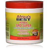 Africa's Best, Super Gro Maximum Hair and Scalp Conditioner, 5.25 Ounce (AB20204)