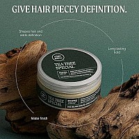 Tea Tree Shaping Cream, Hair Styling Cream, Long-Lasting Hold, Matte Finish, For All Hair Types, 3.0 fl. oz