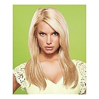 hairdo from Jessica Simpson and Ken Paves 22 Vibralite Synthetic Clip-In Extension, Straight, Ebony