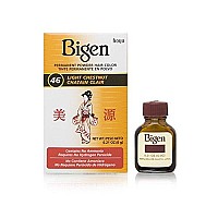 Bigen Permanent Powder Hair Color 46 Light Chestnut, 0.21 Ounce (Pack of 1)