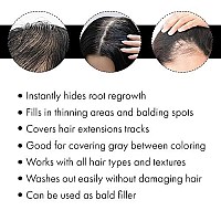 Jerome Russell Spray-on Color Jet Black Hair Thickener, for Fine and Thinning Hair, Conceals Bald Spots, Grey Hair, Hides Root Re-growth, and Cover Hair Extension Tracks, Works for Men and Women, 3.5 oz (103ml)