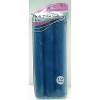 Annie Soft Twist Rollers, Blue, 3 Count