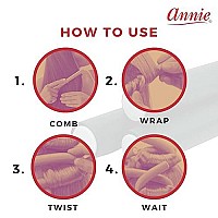 Annie Soft Twist Rollers - Dark Green - (4) Count