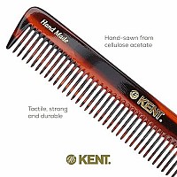 Kent R5T All Coarse Hair Detangling Comb Wide Teeth Dressing Table Comb For Thick Curly Wavy Hair. Hair Detangler Comb For Grooming Styling Hair, Beard And Mustache. Saw-Cut. Handmade In England