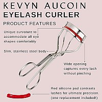 Kevyn Aucoin Professional Eyelash Curler - Instant Effect For Long-Lasting, Lengthened Curl Of Lashes, 0.3 Ounce