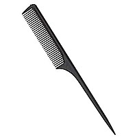 Diane Thick Rat Tail Comb Pack, Black, 12 Count