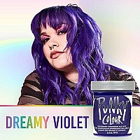 Punky Violet Semi Permanent Conditioning Hair Color, Non-Damaging Hair Dye, Vegan, Ppd And Paraben Free, Transforms To Vibrant Hair Color, Easy To Use And Apply Hair Tint, Lasts Up To 35 Washes, 3.5Oz