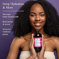 Heritage Store Organic Castor Oil, Nourishing Hair Treatment, Deep Hydration for Healthy Hair Care, Skin Care, Eyelashes & Brows, Castor Oil Packs, Cold Pressed, Hexane Free, Vegan, Cruelty Free, Glass Bottle, 16oz