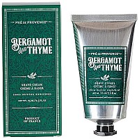 Pre de Provence Bergamot & Thyme Men's Fragrance Collection, Shave Cream, 75 ML