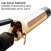 Hot Tools Pro Artist 24K Gold Curling Iron | Long Lasting, Defined Curls (1-1/2 in)