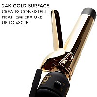 Hot Tools Pro Artist 24K Gold Curling Iron | Long Lasting, Defined Curls (1-1/4 in)