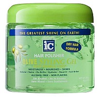 Fantasia Ic Hair Polisher Olive Styling Gel With Sparkle Lites, 16 Oz