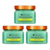 Tree Hut Shea Sugar Scrub, Coconut Lime, 18 Ounce (Pack of 3)