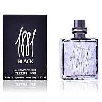 Nino Cerruti 1881 Cerruti Black Pour Homme Eau-de-toilette Spray, 3.4-Ounce