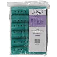 Diane Magnetic Hair Rollers, Aqua, 1 3/8 Inch