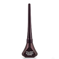 Palladio Liquid Eyeliner, Highly Pigmented And Waterproof Eyeliner, For Intense Eye Definition, Smear-Proof Eyeliner Liquid, Includes Easy Grip Wand And Felt Tip Eyeliner Applicator, Lavender