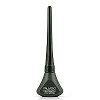 Palladio Liquid Eyeliner, Highly Pigmented and Waterproof Eyeliner, For Intense Eye Definition, Smear-proof Eyeliner Liquid, Includes Easy Grip Wand and Felt Tip Eyeliner Applicator, Emerald Isle